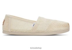 Toms Women Alpargata Geometric Lace Natural Geometric Lace Shoes Z480RF33