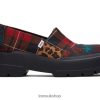 Toms Women Combat Low Tartan Patchwork Shoes Z480RF279