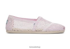 Toms Women Moroccan Alpargata Crochet Lilac Shoes Z480RF35