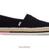 Toms Women Platform Alpargata Black Shoes Z480RF175